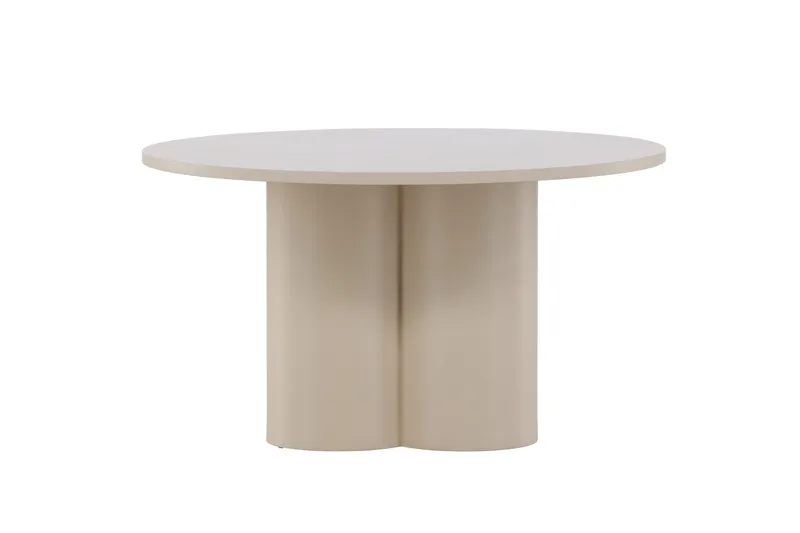 Olivia Soffbord 80 cm Runt i Målat Trä - Beige - Möbler - Bord & matgrupp - Soffbord