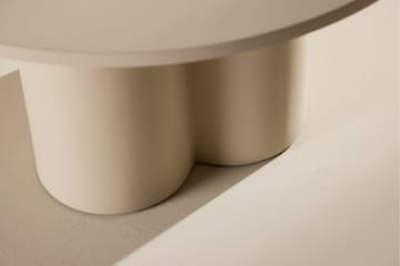 Olivia Soffbord 80 cm Runt i Målat Trä - Beige - Möbler - Bord & matgrupp - Soffbord
