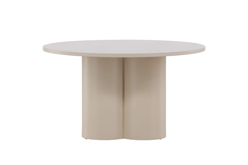 Olivia Soffbord 80 cm Runt i Målat Trä - Beige - Möbler - Bord & matgrupp - Soffbord