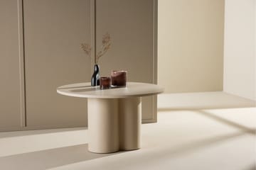 Olivia Soffbord 80 cm Runt i Målat Trä - Beige - Möbler - Bord & matgrupp - Soffbord