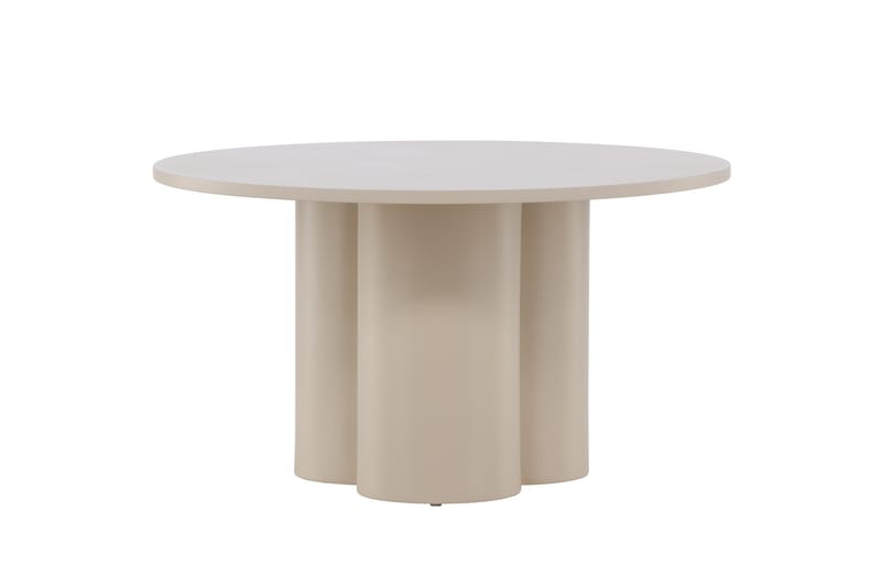 Olivia Soffbord 80 cm Runt i Målat Trä - Beige - Möbler - Bord & matgrupp - Soffbord