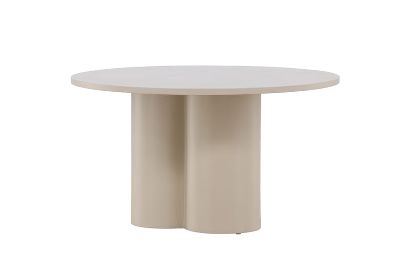 Olivia Soffbord 80 cm Runt i Målat Trä - Beige - Möbler - Bord & matgrupp - Soffbord