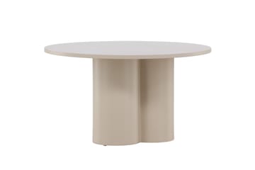Olivia Soffbord 80 cm Runt i Målat Trä - Beige - Möbler - Bord & matgrupp - Soffbord