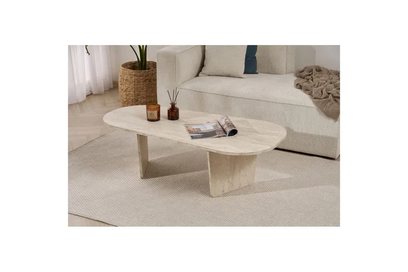 Omari Soffbord 130 cm - Beige - Möbler - Bord & matgrupp - Soffbord