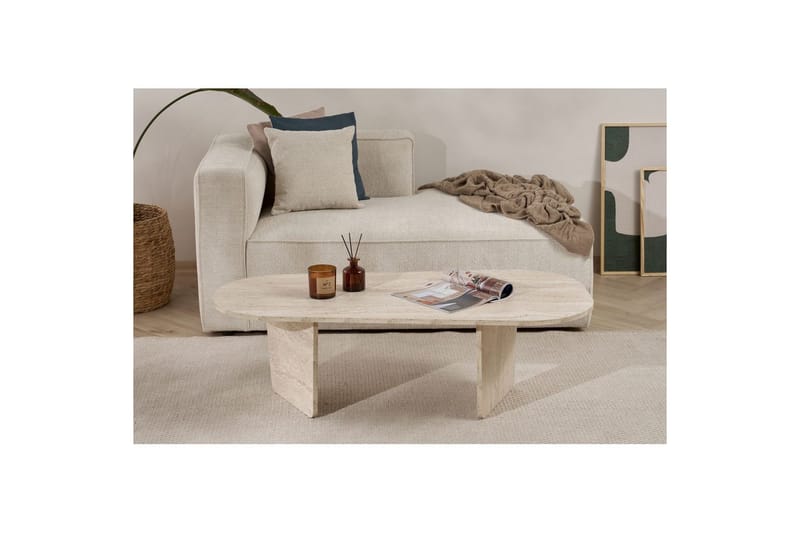 Omari Soffbord 130 cm - Beige - Möbler - Bord & matgrupp - Soffbord