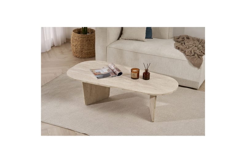 Omari Soffbord 130 cm - Beige - Möbler - Bord & matgrupp - Soffbord