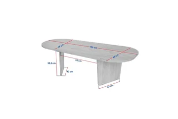 Omari Soffbord 130 cm - Valnöt - Möbler - Bord & matgrupp - Soffbord