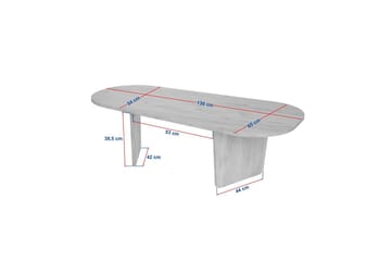 Omari Soffbord 130 cm - Valnöt - Möbler - Bord & matgrupp - Soffbord