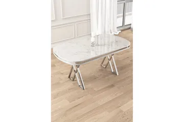 Omin Matbord 168 cm Rektangulär - Vit Marmor/Krom - Möbler - Bord & matgrupp - Matbord & köksbord