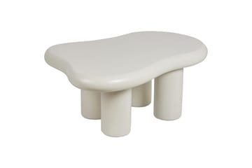 Ondle Asymmetriskt Soffbord 92 cm i Trä med Organisk Form - Vit - Möbler - Bord & matgrupp - Soffbord