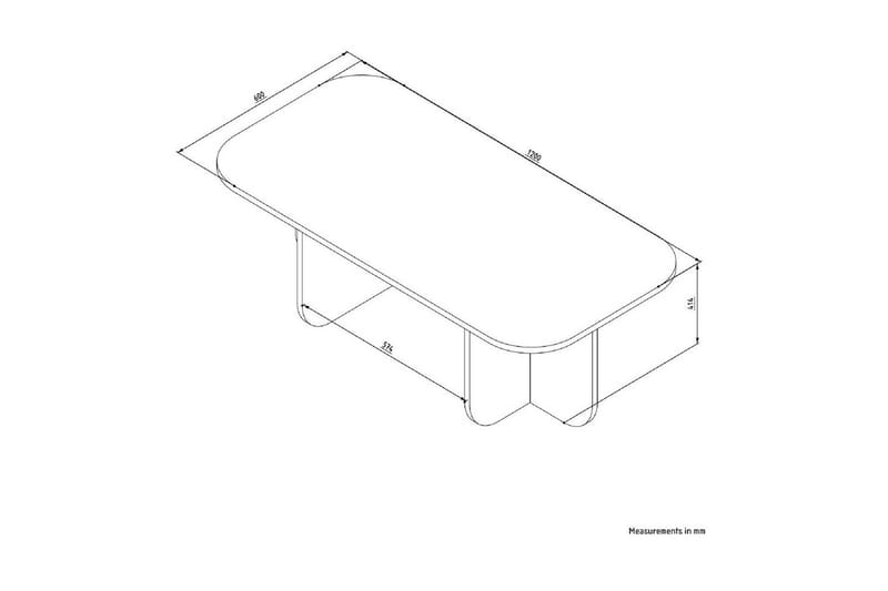 Orin Soffbord 120 cm - Beige - Möbler - Bord & matgrupp - Soffbord