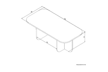 Orin Soffbord 120 cm - Mörkfärgat trä - Möbler - Bord & matgrupp - Soffbord