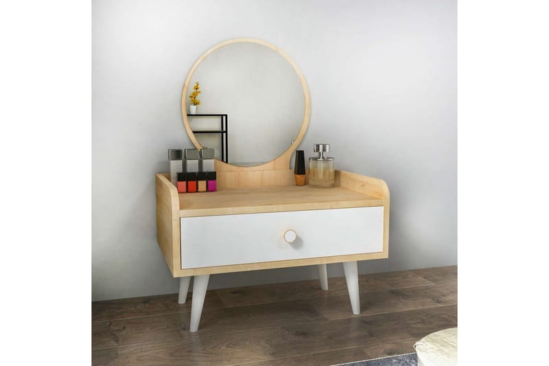 Orlinor Sminkbord 60 cm - Vit/Blå - Möbler - Bord & matgrupp - Sminkbord & toalettbord