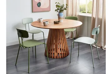 Ortelle Matbord 120 cm Rund - Mörkbrun - Möbler - Bord & matgrupp - Matbord & köksbord