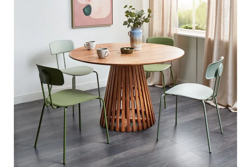 Ortelle Matbord 120 cm Rund - Mörkbrun - Möbler - Bord & matgrupp - Matbord & köksbord