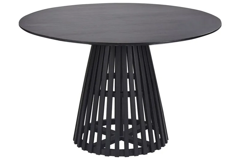 Ortelle Matbord 120 cm Rund, Svart