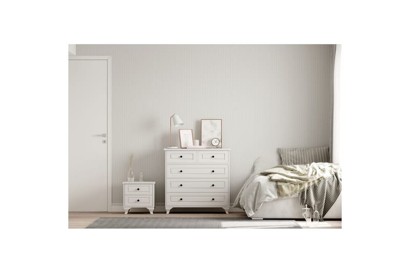 Orval Sminkbord 90 cm - Matt Vit - Möbler - Bord & matgrupp - Sminkbord & toalettbord