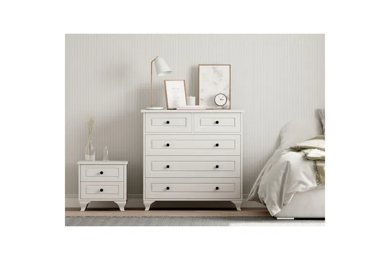 Orval Sminkbord 90 cm - Matt Vit - Förvaring - Förvaringsmöbler - Byrå - Hallbyrå