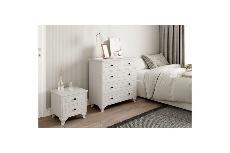 Orval Sminkbord 90 cm - Matt Vit - Möbler - Bord & matgrupp - Sminkbord & toalettbord