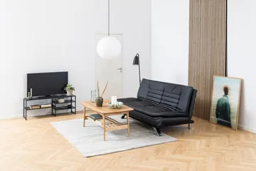 Oscarvik Rektangulärt Soffbord med Lådor och Hylla i Ek - Brun - Möbler - Bord & matgrupp - Soffbord