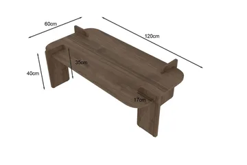 Osmiric Soffbord 120 cm Rektangulär - Valnöt - Möbler - Bord & matgrupp - Soffbord