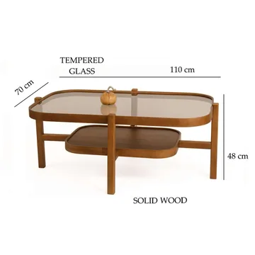 Ostrin Soffbord 110 cm - Mörkbrun - Möbler - Bord & matgrupp - Soffbord