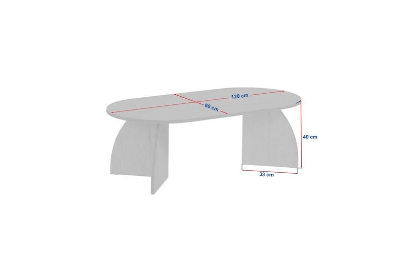Osyra Soffbord 120 cm - Svart - Möbler - Bord & matgrupp - Soffbord