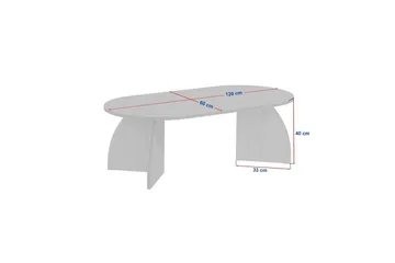 Osyra Soffbord 120 cm - Svart - Möbler - Bord & matgrupp - Soffbord