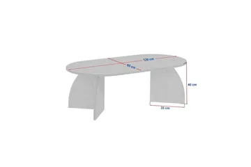 Osyra Soffbord 120 cm - Svart - Möbler - Bord & matgrupp - Soffbord