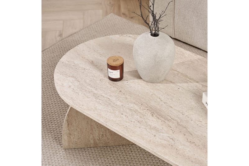Osyra Soffbord 120 cm - Travertine - Möbler - Bord & matgrupp - Soffbord