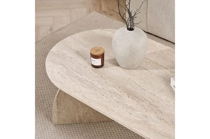 Osyra Soffbord 120 cm - Travertine - Möbler - Bord & matgrupp - Soffbord
