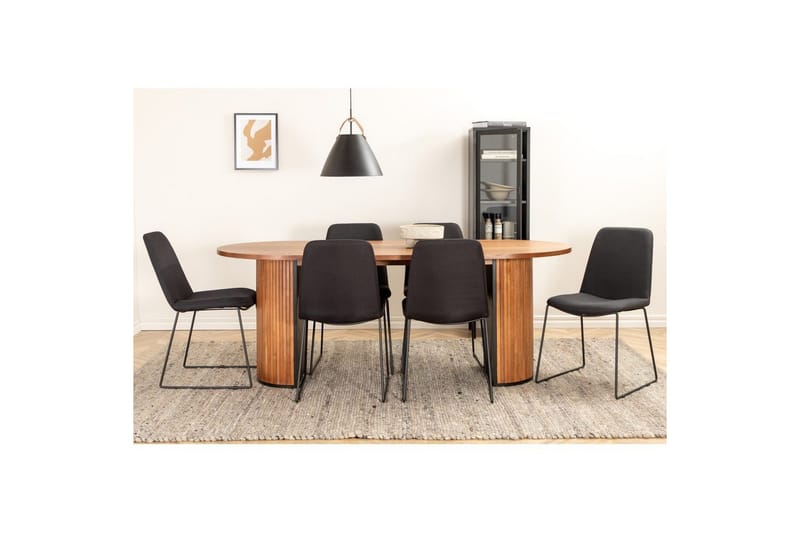 Oval Dining Set Bianca, Muce - 200x90x75 - Möbler - Bord & matgrupp - Matgrupp