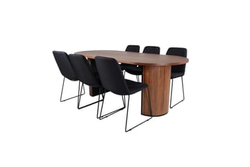 Oval Dining Set Bianca, Muce - 200x90x75 - Möbler - Bord & matgrupp - Matgrupp