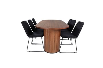 Oval Dining Set Bianca, Muce - 200x90x75 - Möbler - Bord & matgrupp - Matgrupp