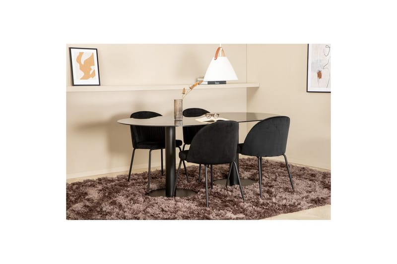 Oval Dining Set Pillan, Wrinkles - Möbler - Bord & matgrupp - Matgrupp