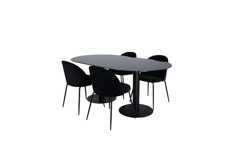 Oval Dining Set Pillan, Wrinkles - Möbler - Bord & matgrupp - Matgrupp