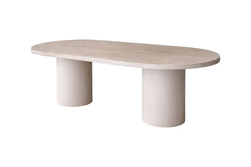 Ovalt Matbord Narvik 200 cm - Beige - Möbler - Bord & matgrupp - Matbord & köksbord