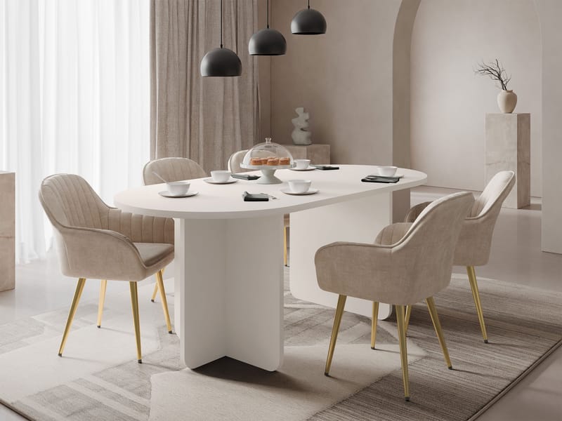 Ovren Matbord 185 cm - beige - Möbler - Bord & matgrupp - Matbord & köksbord