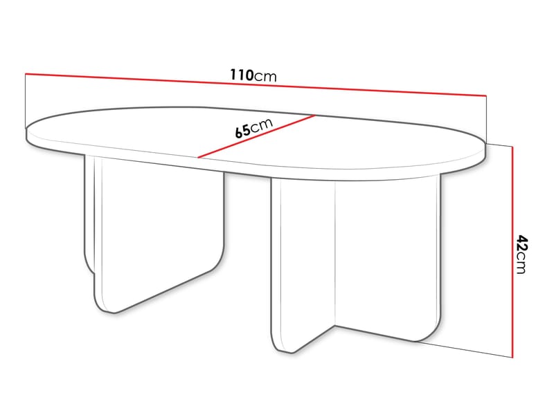 Ovren Soffbord 110 cm - brun - Möbler - Bord & matgrupp - Soffbord