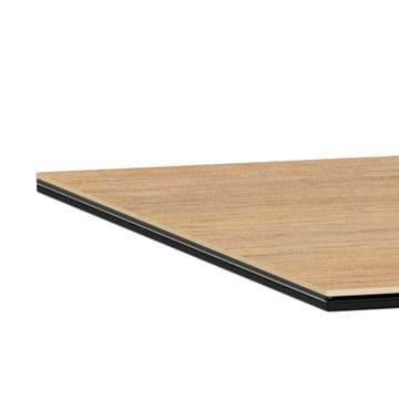 Parkins Rektangulärt Matbord 160 cm i Glas med Keramikskiva, Ek- och Metallutseende - Svart - Möbler - Bord & matgrupp - Matbord & köksbord