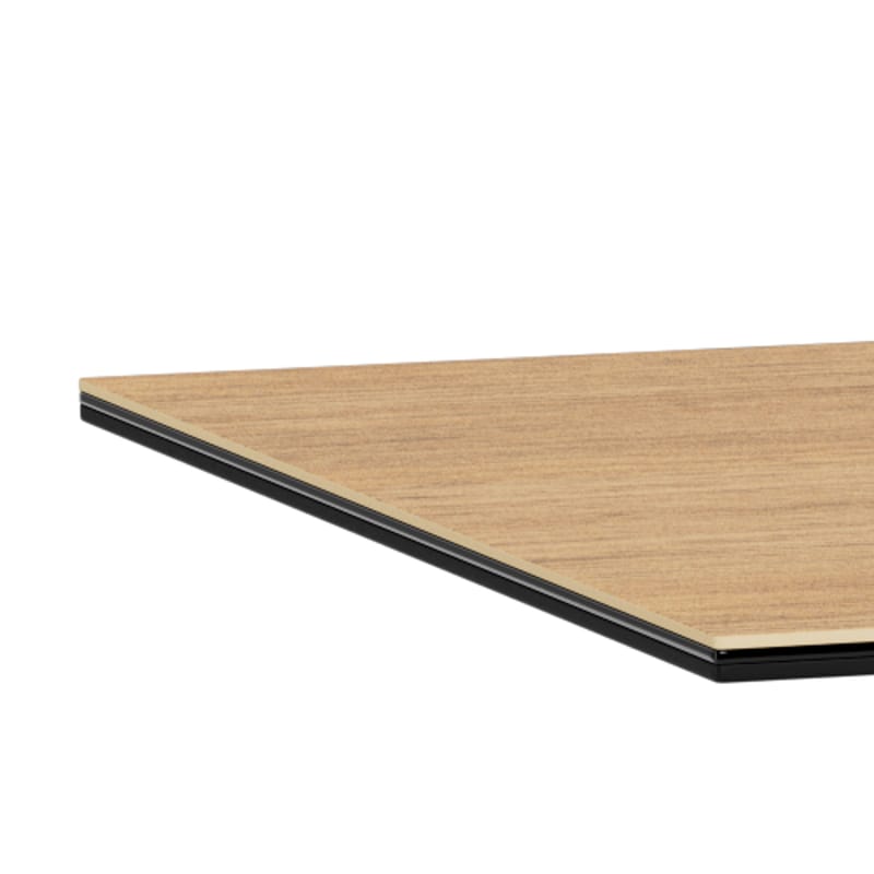 Parkins Rektangulärt Matbord 160 cm i Glas med Keramikskiva, Ek- och Metallutseende - Svart - Möbler - Bord & matgrupp - Matbord & köksbord