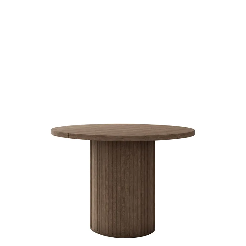 Pernor Utdragbart Runt Matbord 100–188 cm i Trä med Valnötsutseende, Brun
