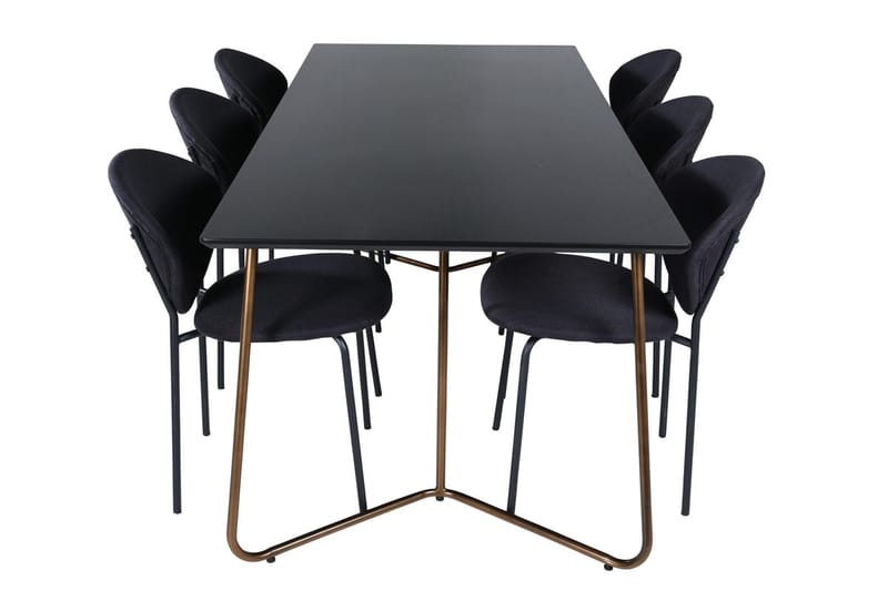 Petra Matbord 190 cm med 6 Vault Matstol