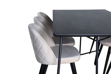 Petra Matbord 190 cm med 6 Velvet Stitches Matstol - Möbler - Bord & matgrupp - Matgrupp