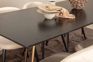Petra Matbord 190 cm med 6 Velvet Stitches Matstol - Möbler - Bord & matgrupp - Matgrupp