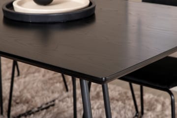 Petra Matgrupp 190 cm Rektangulär med 6 Kenth stolar - Svart - Möbler - Bord & matgrupp - Matgrupp