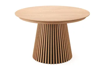 Peyra Förlängningsbart runt 120-220 cm Ek med 4 Jolie Matstolar - Ek/Beige - Möbler - Bord & matgrupp - Matgrupp