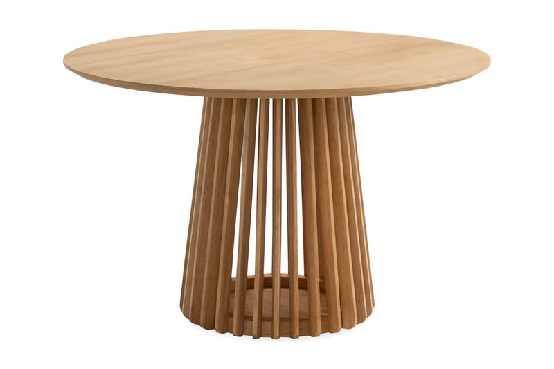 Peyra Matbord 120 cm Rund med 4 Gemmiano Stolar - Natur - Möbler - Bord & matgrupp - Matgrupp