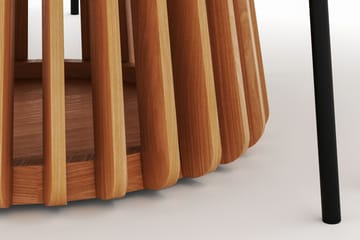 Peyra Matbord 120 cm Rund med 4 Gemmiano Stolar - Natur - Möbler - Bord & matgrupp - Matgrupp