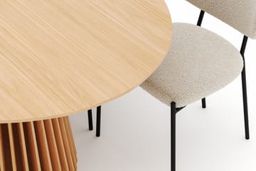 Peyra Matbord 200 cm Oval med 6 Gemmiano Stolar - Natur - Möbler - Bord & matgrupp - Matgrupp